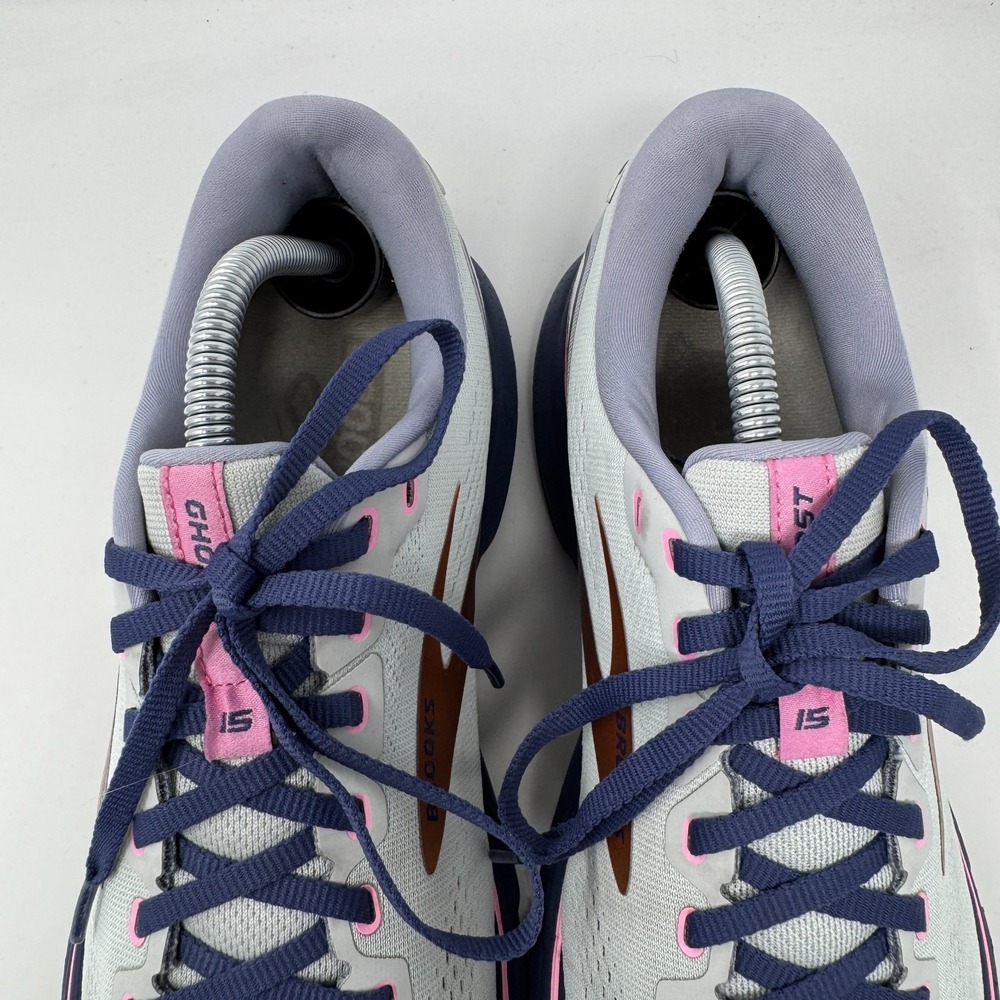 Brooks Ghost 15 1203801B492 White/Copper‎ Running Shoes Sneakers Women's Size 11 - Picture 6 of 12
